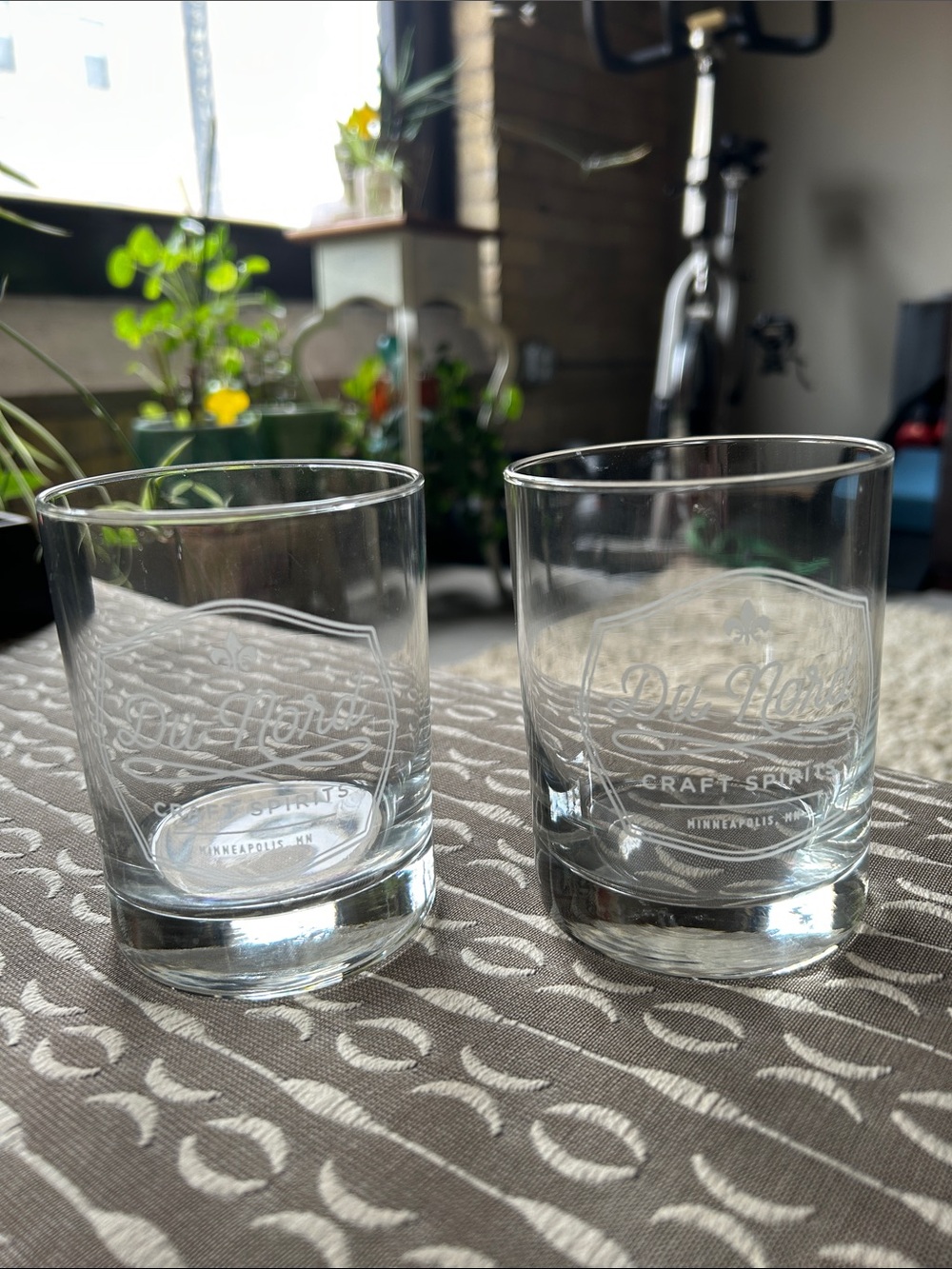 Clear Double Old Fashioned Glasses from Du Nord Distillery (Set of 2)